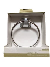 Room Essentials Style Chrome Towel Rings, Chrome Finish