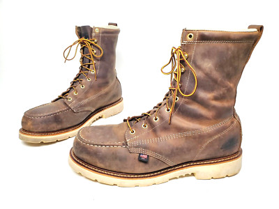 Thorogood 8'' American Heritage Steel Moc Toe Work Boots Men's US 14 D