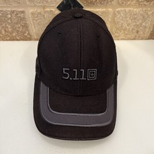 Gorra de béisbol táctica 511 5.11 con tirantes para hombre OSFA negra logotipo cazador tirador