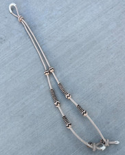 BEIGE SADDLE HORSE AUTHENTIC MEXICAN CHARRO REINS. RIENDAS CHARRAS PARA CABALLO