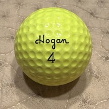 Vintage Hogan 4 Ben Hogan Yellow Apex S 90 Signature Golf Ball 57