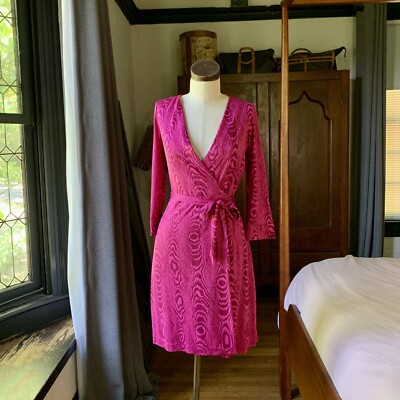 white christmas dresses 90s DVF Silk Wrap Dress main image 0