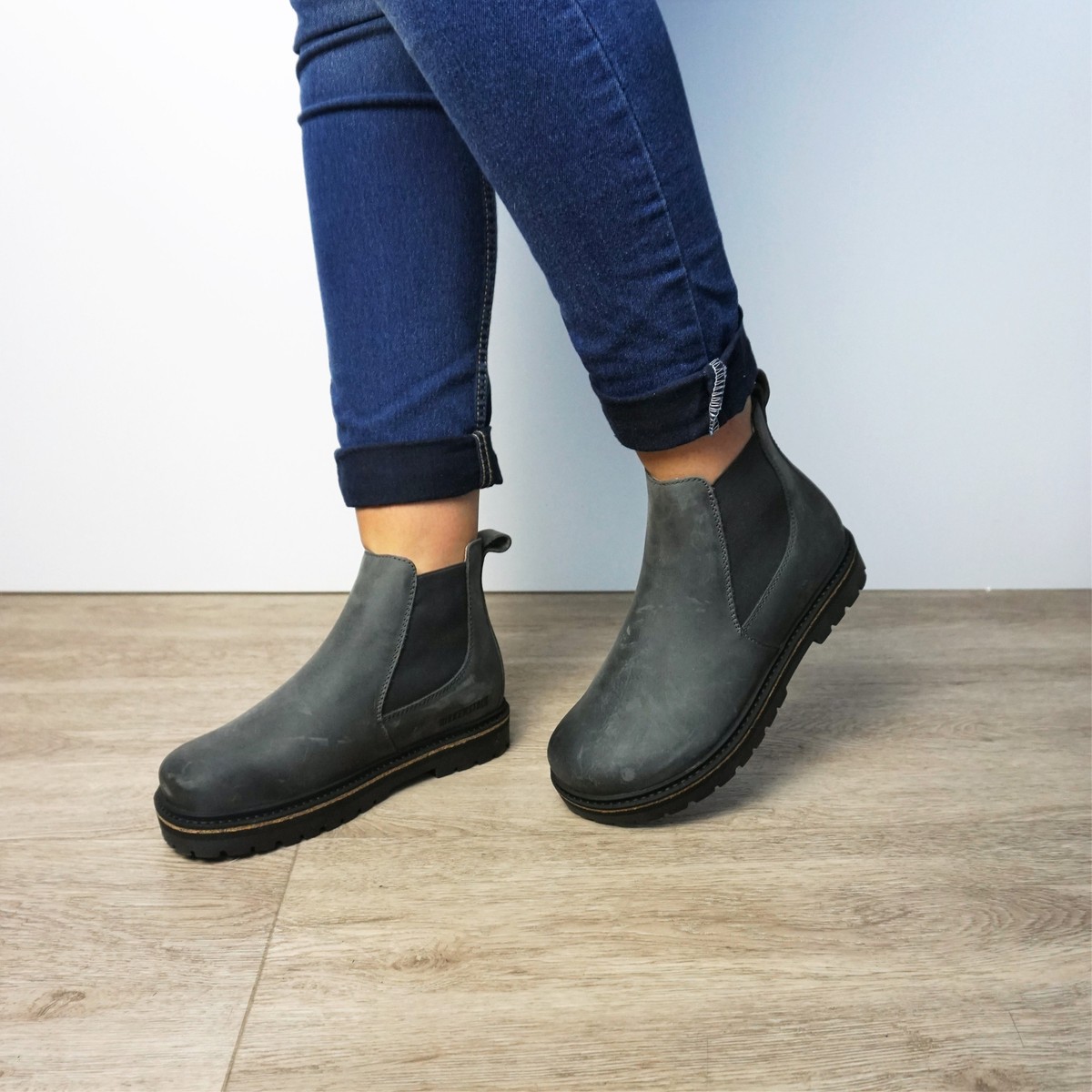 BIRKENSTOCK STALON CHELSEA
WOMEN BOOTIE GRAPHITE  SIZE 9-9.5 Birkenstock Stalon graphite nubuck main image 2