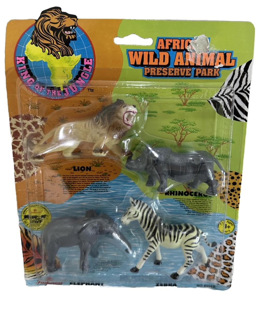WILDLIFE PROTECTIONシリーズ　コンゴ共和国 フラン 2005年 1993 Imperial Toy Corp African Wild Animal Preserve Park Vtg 4