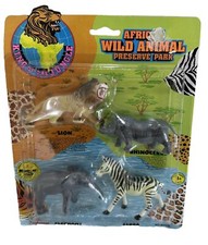 1993 Imperial Toy Corp African Wild Animal Preserve Park Vtg 4 Jungle Figs