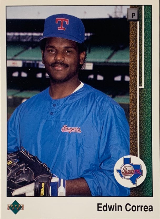 1989 Upper Deck #598 Edwin Correa - Texas Rangers 