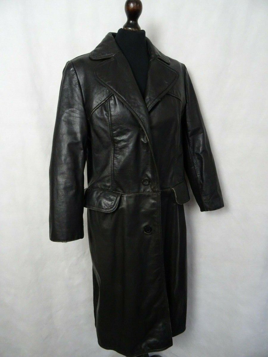 【70s】Euro Vintage All Leather TrenchCoat 70s Vintage Leather Trench Coat – StudioSuits