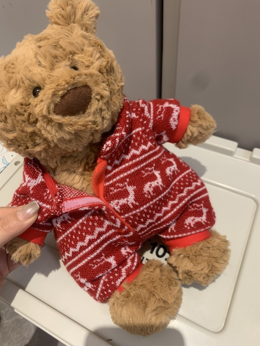 Jellycat Bartholomew Bear Winter Pajamas-Valentine's Day