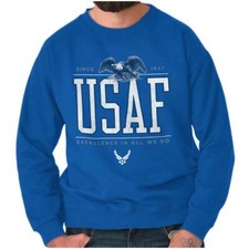 US Air Force Excellence In all We Do Eagle Womens or Mens Crewneck Sweatshirt