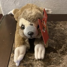 NEW FAO Schwarz Adopt-A-Pets Baby Sloth Stuffed Animal with Adoption Certificate