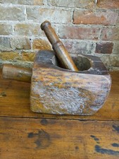 Antique Native American Morter & Pestal Burl
