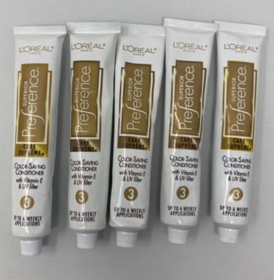 L'Oreal Paris Superior Preference 3 Color Saving Conditioner, Lot of 5 1.8oz NEW