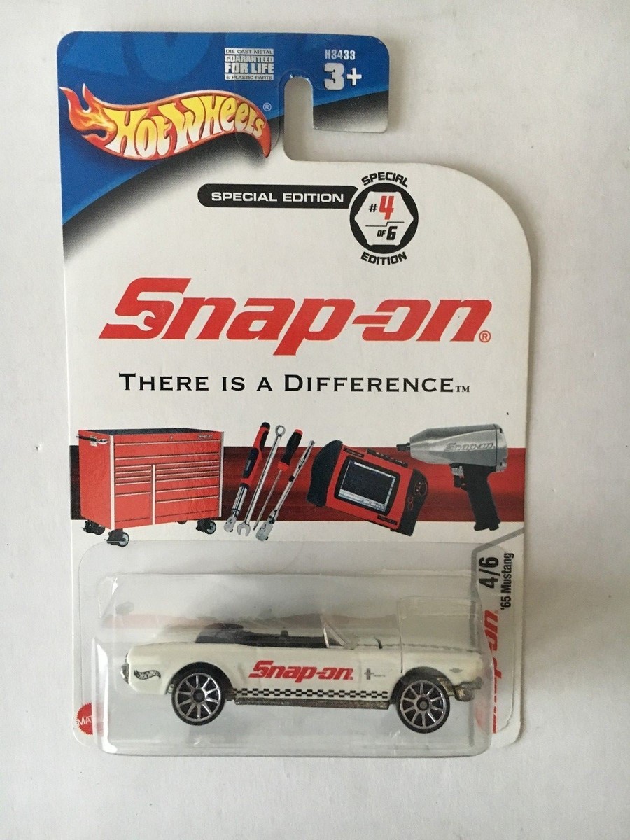 2004 Hot Wheels Snap-on '65 Mustang Convertible - White in