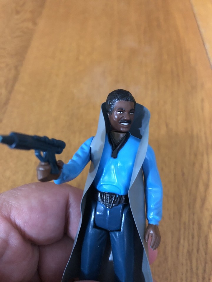 VTG 1980 STAR WARS COMPLETE LANDO CALRISSIAN W/GUN ACTION FIGURE HONG