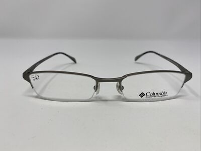 COLUMBIA EYEGLASSES FRAME SKYJUICE C01 54-19-135 GREY HALF RIM ZY46