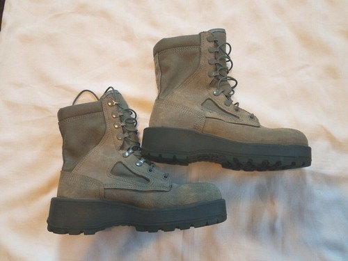 Canvas Leather Combat Boots Women 
