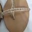 thumbnail 9  - J Crew White Studded Ankle Strap Thong Sandals Womens Size 9 Tan Silver