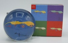 Andy Warhol Rosenthal Cars blau Briefbeschwerer in der original Verpackung