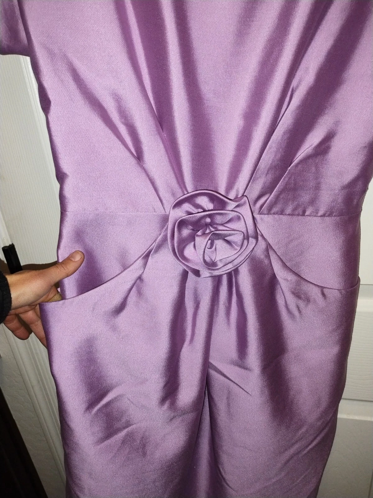 Abito vintage Kate Spade taglia 4 lilla lana e seta