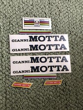 Gianni Motta Bicycle Decals, Transfers, Stickers -Nos Original Epoca
