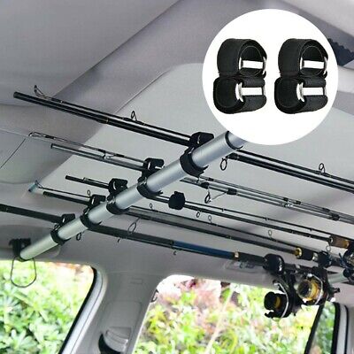 2X Fishing Car OrganizerS Rod Holder Belts Rod Fixed Strap Carrier For  Truck SUV 