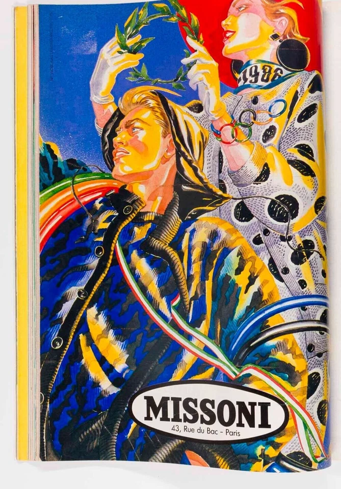 Patricia Ryckeghem ANTONIO LOPEZ Helmut Newton CAROLINE LENORMAN Elle March 1984 - Image 2 of 4