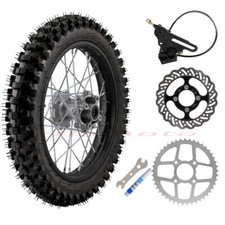 90/100-16 Llanta Trasera Neumático Disco Rotor Piñón Pinza de Freno para Pit Bike SSR