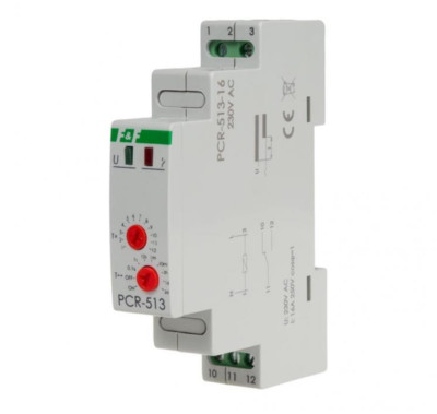 F&F PCR-513-16 Zeitrelais verzögerte Einschaltung 230V AC 16A IP20 1x NO/NC 