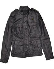 Blauer Womens Utility Jacket Uk 14 Medium Black Polyester Bl34