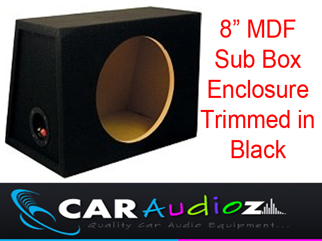 Deep Bass Inex Speaker Subwoofer Enclosure In 20 Cm MDF Black - Main Image