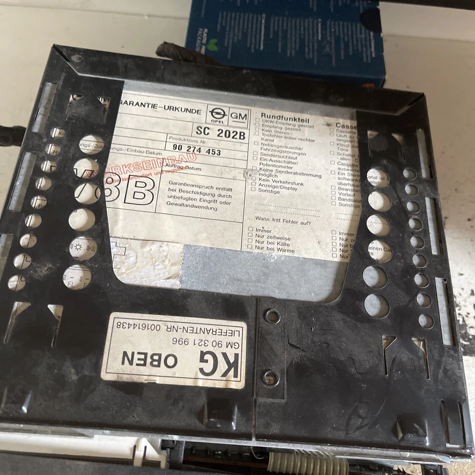 Opel SC202 Autoradio 90274453 Codefrei 7648855521 Oldtimer Vintage Rarität - Bild 4 von 4