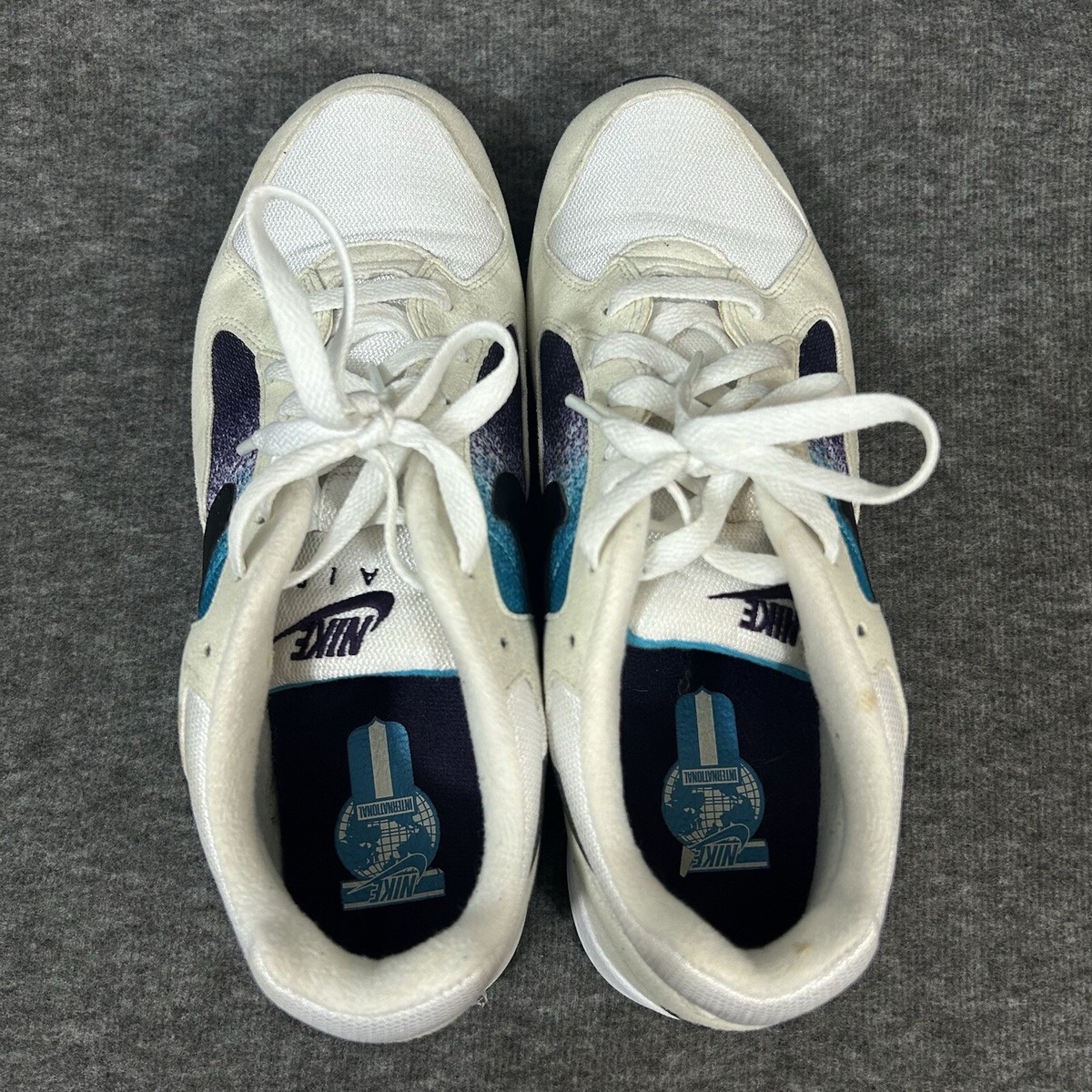 Nike Air Skylon 2 White Black Blue Lagoon Men Size 9.5 Shoes 