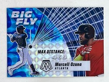Marcell Ozuna 2021 Panini Mosaic Big Fly Reactive Blue /99 #BF3 Trading Card