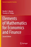 Elements Of Mathematics For Economics And Finance Vassilis C. Mavron (U. A.) Xii