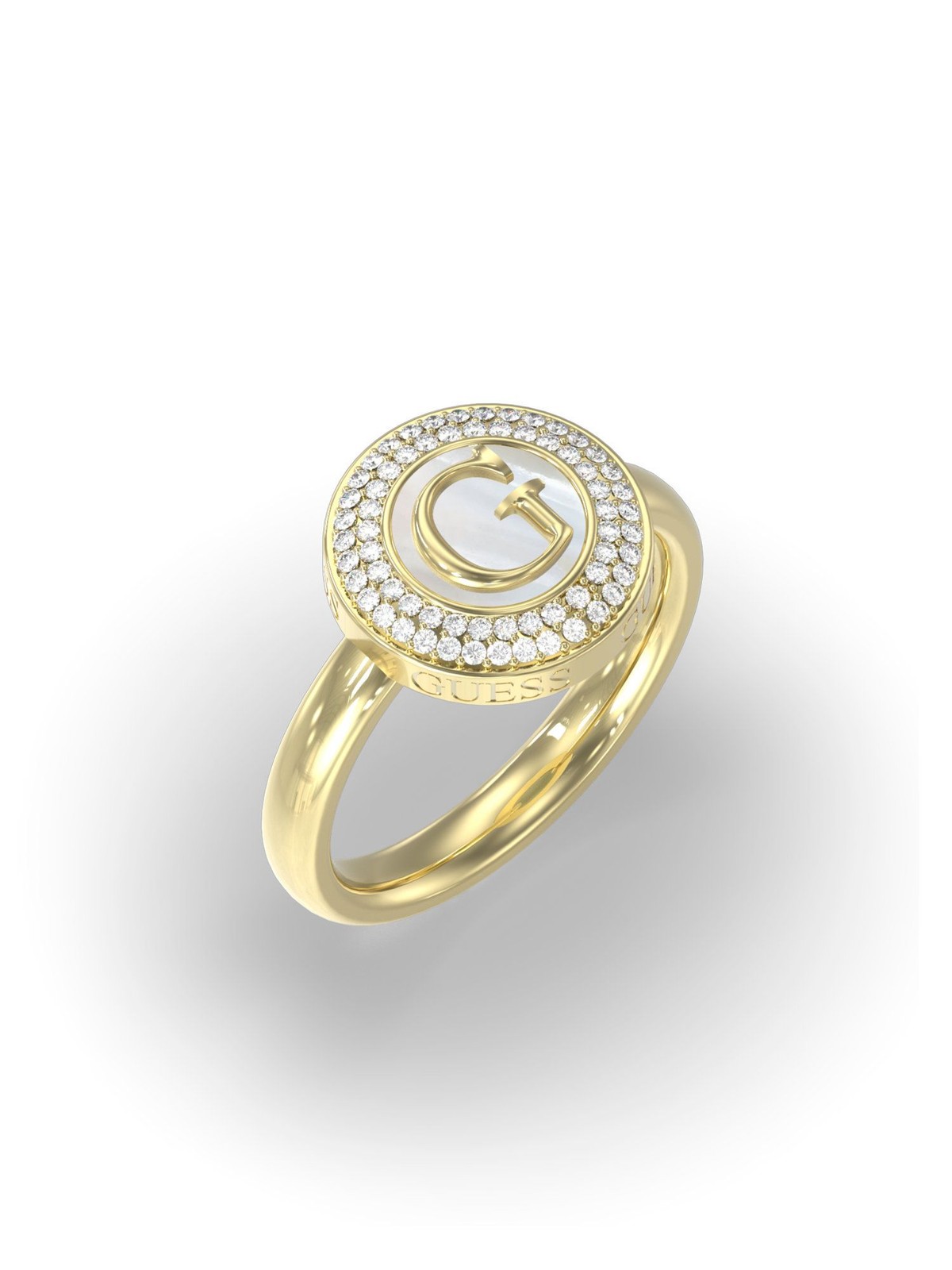 Guess JUBR06206JWYG56 Damen Ring Edelstahl wei 56 178 10290₽