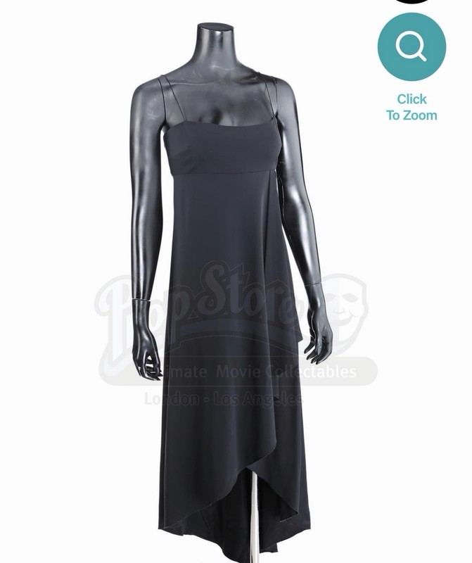Twilight New Moon Screen Worn Rosalie Hale's Black Birthday Dress