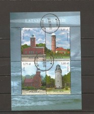 Poland 2013 Lighthouses Souvenir Sheet used