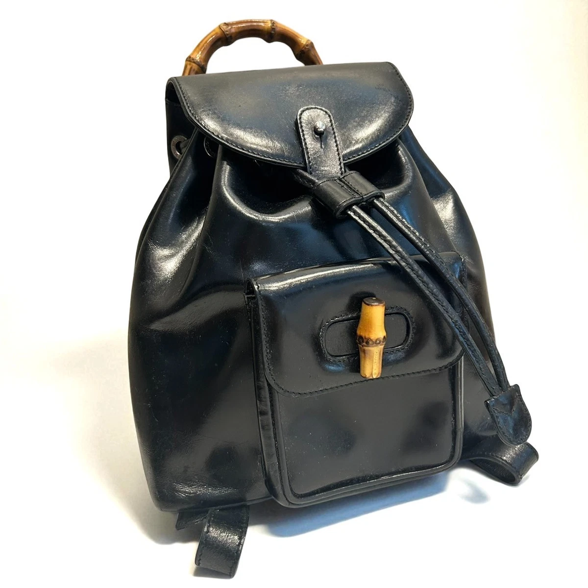Gucci Bamboo Backpack Patent Bags & Handbags for Women for  display picture 2