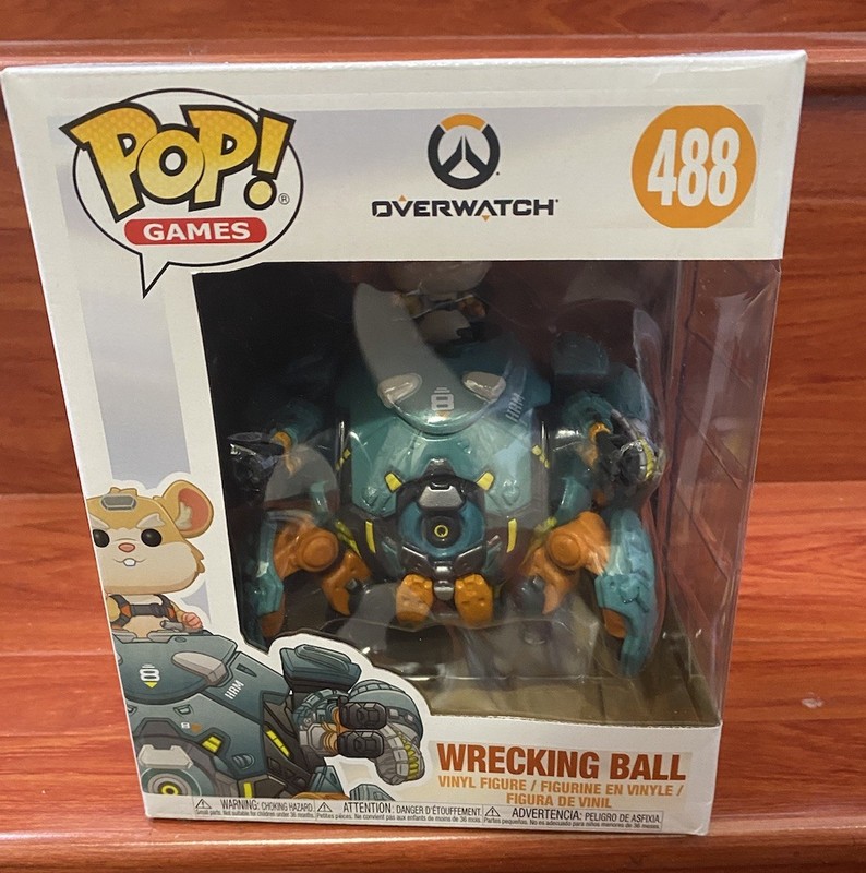 Funko Pop: Games: Super 6” Overwatch - Wrecking Ball (6 inch) #488 Vinyl (NEW)
