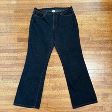 Tommy Hilfiger Womens Black Denim Bootcut Jeans Size 16 Average Stretch