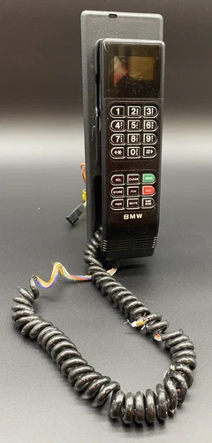 *AS-IS* Vintage BMW Car Phone w/Base Unit E-32 *NOT TESTED*