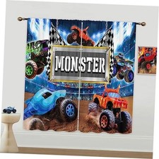 Tractor Truck Curtains for Boys Bedroom Kids 42"W x 63"L Pack of 2 B 01truck