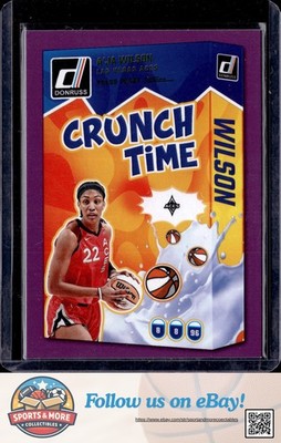 2025 Donruss WNBA #12 A'ja Wilson Crunch Time Press Proof Purple