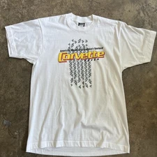 Vintage Corvette Magazine t-shirt Large Screen Stars vtg vette single stitch