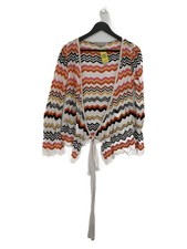 Missoni Women's Cardigan M Multi Geometric 100% Other V-Neck Cardigan