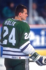 Bobby Holik Hartford Whalers NHL hockey game v the Washington Capi- Old Photo