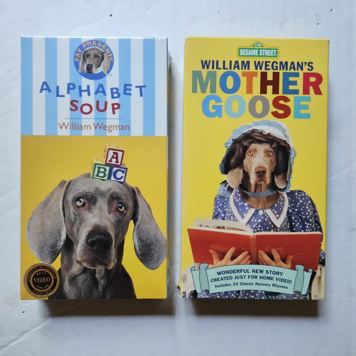 Alphabet Soup & Mother Goose - William Wegman (VHS, 1995 1997