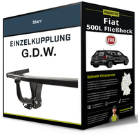 Starre AnhäNgerkupplung für Fiat 500L FließHeck 09.2012-05.2017 Typ 199 G.D.W.