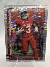 2025 Topps Chrome Budda Baker #8 Pulsar Refractor Arizona Cardinals 🔥
