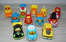 VTech Go Go Smart Wheels Lot 12 Light Sound Vehicles Car Tow Truck , Race Car